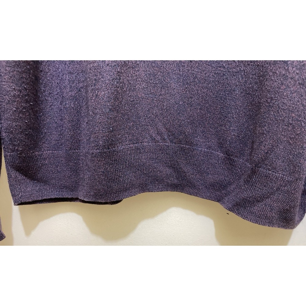 Dockers Mens Quarter Zip Sweater XL Brown Black Heather Long‎ Sleeve Preppy - Picture 8 of 13